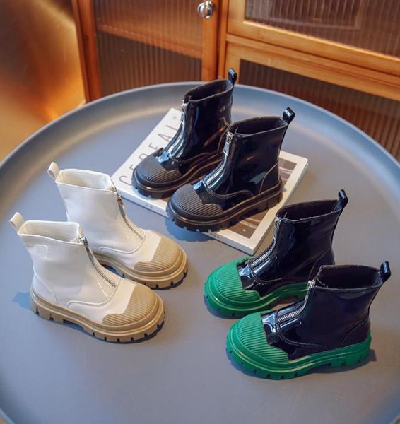 boots girls boots kids britain style front zip versatile cool glossy waterproof kids fashion spring and autumn boys ankle boots pu8195974, Black;grey
boots girls boots kids britain style front zip versatile cool glossy waterproof kids fashion spring and autumn boys ankle boots pu8195974, Black;grey