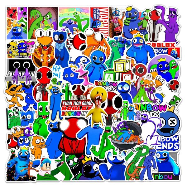 Image of 50 PCS Graffiti Sticker rainbow VSCO friends Stickers Rock and Roll Decals Luggage Laptop Skateboard Motorcycle Bicycle Sticker