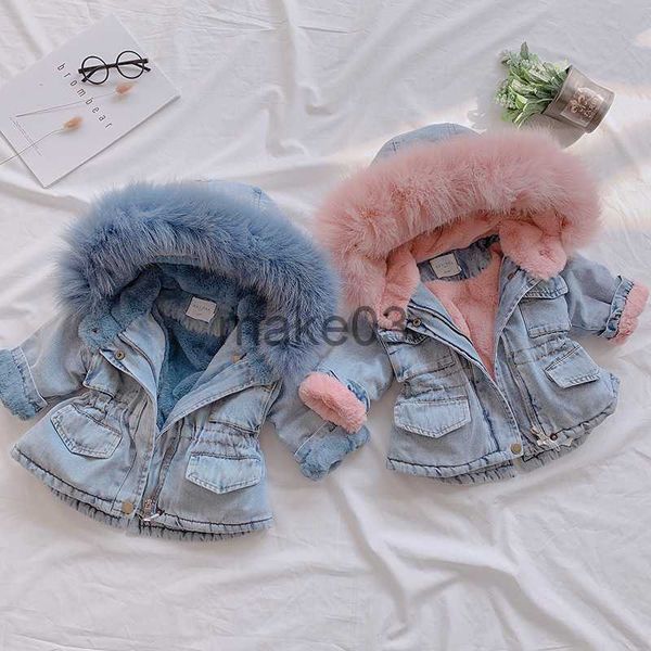 down coat baby girls coats clothes 2023 winter denim jackets with fur hooded coats for girls cotton thicken children clothing girl jackets j, Blue;gray
down coat baby girls coats clothes 2023 winter denim jackets with fur hooded coats for girls cotton thicken children clothing girl jackets j, Blue;gray