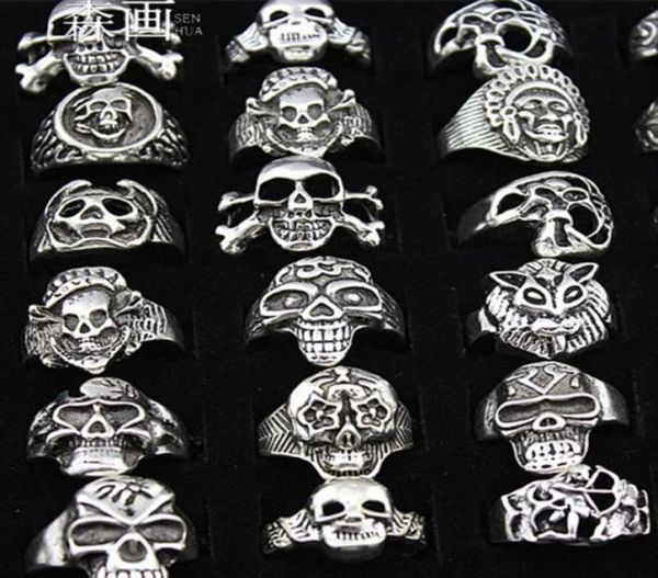 senhua whole lots 25pcs mixed cool boy mens jewelry biker gothic style antique silver skeleton skull rings for halloween gift 52539666165, Golden;silver
senhua whole lots 25pcs mixed cool boy mens jewelry biker gothic style antique silver skeleton skull rings for halloween gift 52539666165, Golden;silver