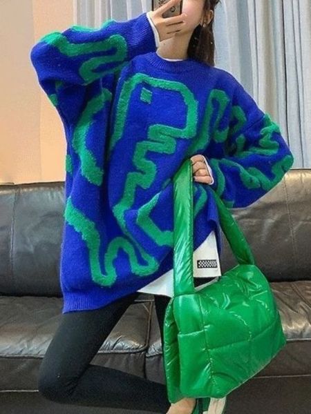 women's sweaters towel embroidery thickened sweater women's winter korean version thickened loose round neck medium long coat knit, White;black
women's sweaters towel embroidery thickened sweater women's winter korean version thickened loose round neck medium long coat knit, White;black
