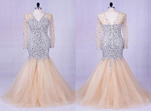 champagne v neck backless pageant evening dresses mermaid long sleeve illusion crystal rhinestones bodice long prom formal d7275174, White;red
champagne v neck backless pageant evening dresses mermaid long sleeve illusion crystal rhinestones bodice long prom formal d7275174, White;red