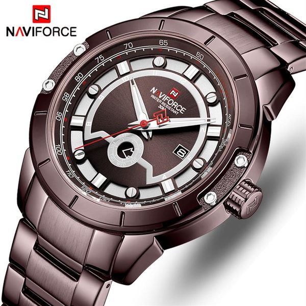 naviforce mens watches brand fashion sport watch men full steel waterproof quartz wristwatch for men clock relogio masculino240u, Slivery;brown
naviforce mens watches brand fashion sport watch men full steel waterproof quartz wristwatch for men clock relogio masculino240u, Slivery;brown