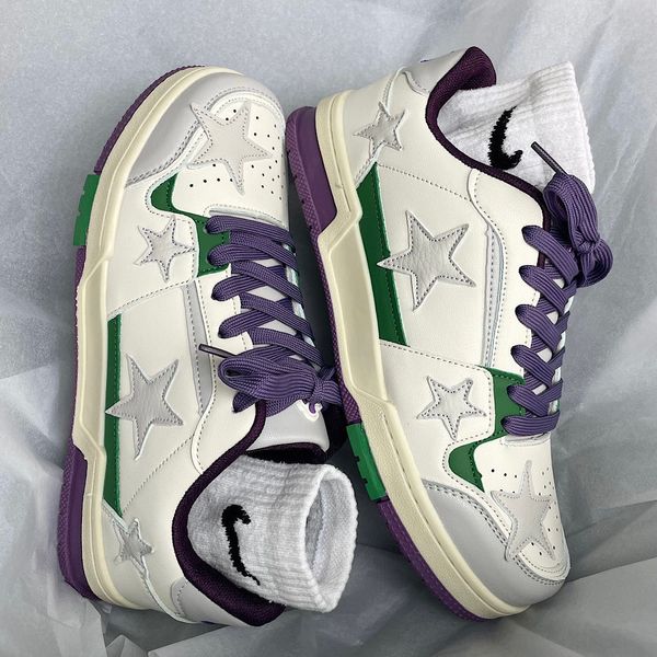 dress shoes vintage lace up low star color blocked board sporty design sense fashion couple small white for men and women 230823, Black
dress shoes vintage lace up low star color blocked board sporty design sense fashion couple small white for men and women 230823, Black
