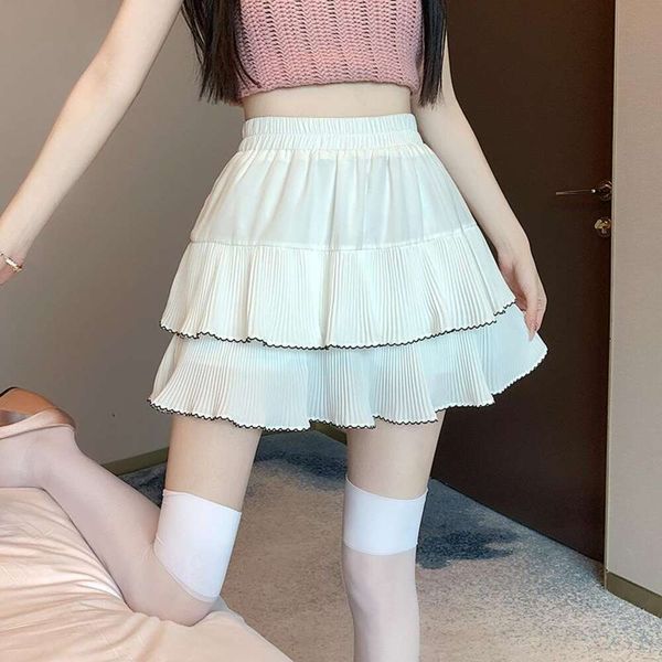 pure color skirt for women summer style short sweet design niche ruffled a line wholesale, Black
pure color skirt for women summer style short sweet design niche ruffled a line wholesale, Black
