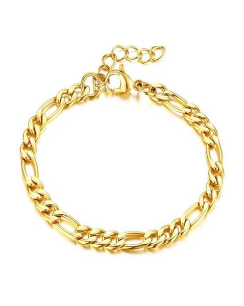flat figaro chain bracelet for women link ankle adjustable stainless steel wristband gifts link 286g4845490, Black
flat figaro chain bracelet for women link ankle adjustable stainless steel wristband gifts link 286g4845490, Black