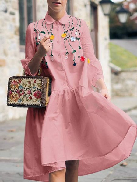 basic casual dresses fahsion women s embroidery dress 2023 spring vintage patchwork knee length zanzea solid oversize a line robe 7 230822, Black;gray
basic casual dresses fahsion women s embroidery dress 2023 spring vintage patchwork knee length zanzea solid oversize a line robe 7 230822, Black;gray