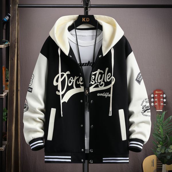 men's jackets trendy hip hop hooded baseball uniform lightweight sportswear jacket men's bomber jackets autumn coat letter printed, Black;brown
men's jackets trendy hip hop hooded baseball uniform lightweight sportswear jacket men's bomber jackets autumn coat letter printed, Black;brown