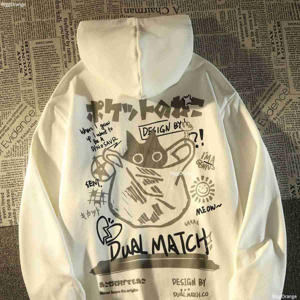 men's hoodies sweatshirts new in retro cat hoodie streetwear women loose japanese oversize silver fox velvet coat y2k sweatshirts casua, Black
men's hoodies sweatshirts new in retro cat hoodie streetwear women loose japanese oversize silver fox velvet coat y2k sweatshirts casua, Black