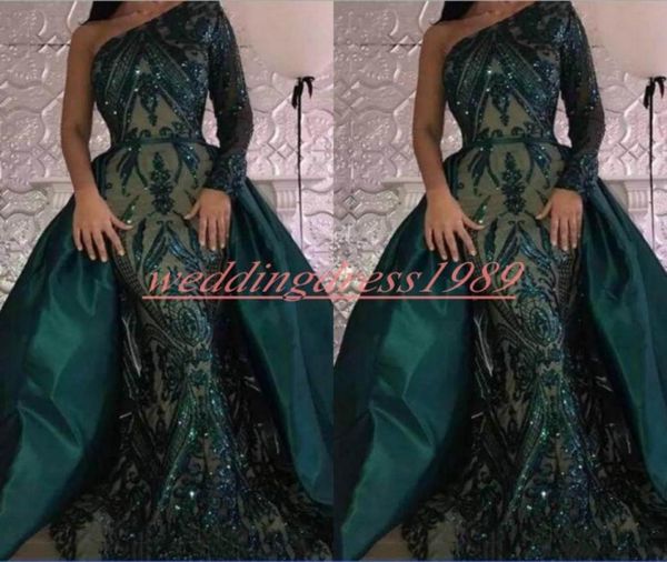 elegant sequins long sleeve mermaid evening dresses detachable skirt one shoulder green party wear robe de soiree prom ball pagean5560212, Black;red
elegant sequins long sleeve mermaid evening dresses detachable skirt one shoulder green party wear robe de soiree prom ball pagean5560212, Black;red