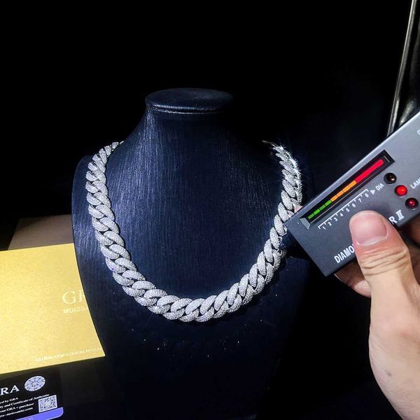 fine jewelry necklace s925 sterling silver hip hop iced out 2 row vvs1 moissanite diamond cuban link chain
fine jewelry necklace s925 sterling silver hip hop iced out 2 row vvs1 moissanite diamond cuban link chain