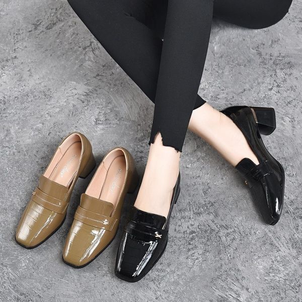 dress shoes autumn women pumps ladies loafers y heel patent leather shallow sandals female fashion retro concise square toe cozy 230823, Black
dress shoes autumn women pumps ladies loafers y heel patent leather shallow sandals female fashion retro concise square toe cozy 230823, Black
