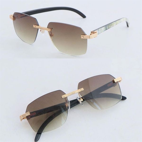 latest fashion metal large square rimless sunglasses women white inside black buffalo horn sun glasses men luxury mirror leopard l286v, White;black
latest fashion metal large square rimless sunglasses women white inside black buffalo horn sun glasses men luxury mirror leopard l286v, White;black