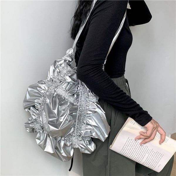 evening bags trendy lace cloud handbags fashion bright face drawstring design womens shoulder large capacity versatile totebag 230823
evening bags trendy lace cloud handbags fashion bright face drawstring design womens shoulder large capacity versatile totebag 230823
