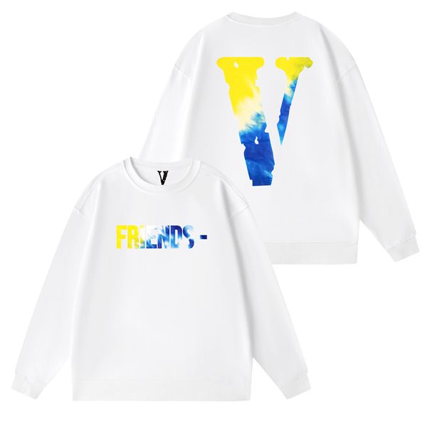 2023 european and american trendy brand vlone new large v-letter printed hip-hop casual round neck sweater, Black
2023 european and american trendy brand vlone new large v-letter printed hip-hop casual round neck sweater, Black