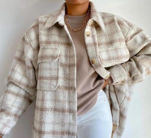 women039s jackets womens checkered shacket autumn 2021 plus size long grunge female coats spring plaid shirt jacket oversize vi9393046, Black;brown
women039s jackets womens checkered shacket autumn 2021 plus size long grunge female coats spring plaid shirt jacket oversize vi9393046, Black;brown