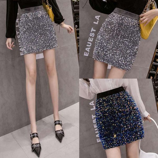 item title a line sequined skirt for women in autumn and winter fashionable bag hip cover slim short, Black
item title a line sequined skirt for women in autumn and winter fashionable bag hip cover slim short, Black