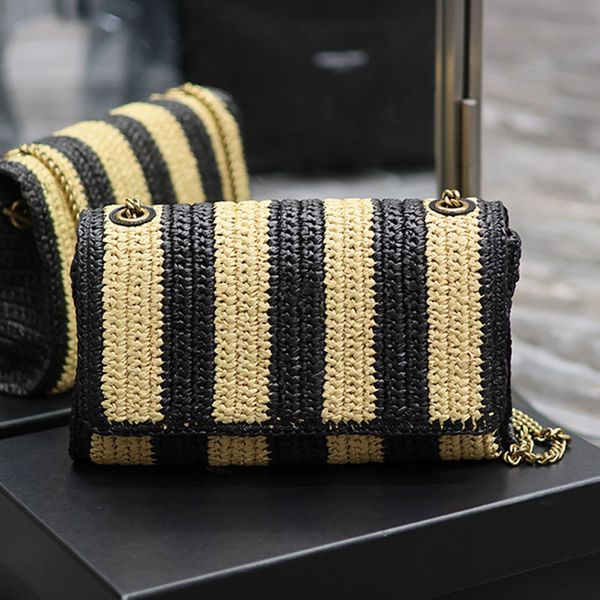lafite straw woven shoulder bag chain crossbody purse flap messenger purse fashion gold hardware accessories splicing colors women handbags
lafite straw woven shoulder bag chain crossbody purse flap messenger purse fashion gold hardware accessories splicing colors women handbags