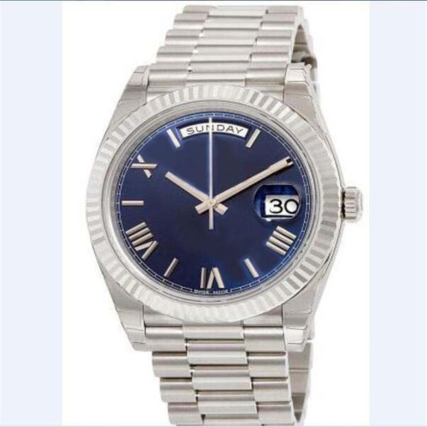 luxury watches 40 blue dial 18k white gold automatic movement men's watch mens watch wrist watche279p, Slivery;brown
luxury watches 40 blue dial 18k white gold automatic movement men's watch mens watch wrist watche279p, Slivery;brown
