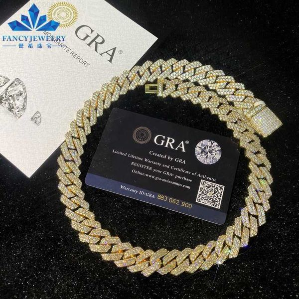 wholesale vvs moissanite pass diamond tester 2 tone miami cuban link chain 12mm 14mm 18mm hip hop necklace bracelet men jewelry, Silver
wholesale vvs moissanite pass diamond tester 2 tone miami cuban link chain 12mm 14mm 18mm hip hop necklace bracelet men jewelry, Silver