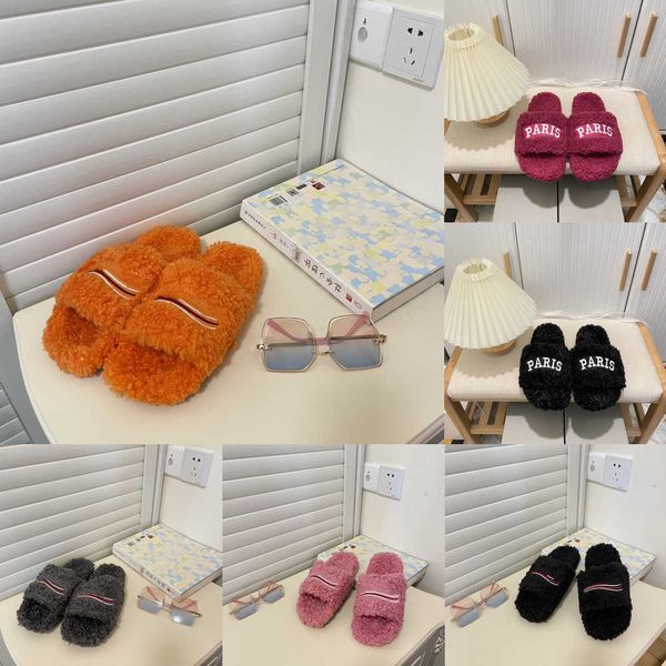designer fur slippers women furry fluffy sandals paris embroidered warm winter indoor soft comfortable letter ladies sheepskin wool flats mu, Black
designer fur slippers women furry fluffy sandals paris embroidered warm winter indoor soft comfortable letter ladies sheepskin wool flats mu, Black