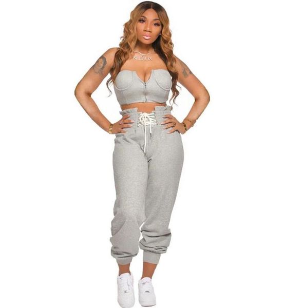 women039s tracksuits two piece set women zip strapless crop and sweatpants festival clothing streetwear casual tracksu3124278, Gray
women039s tracksuits two piece set women zip strapless crop and sweatpants festival clothing streetwear casual tracksu3124278, Gray