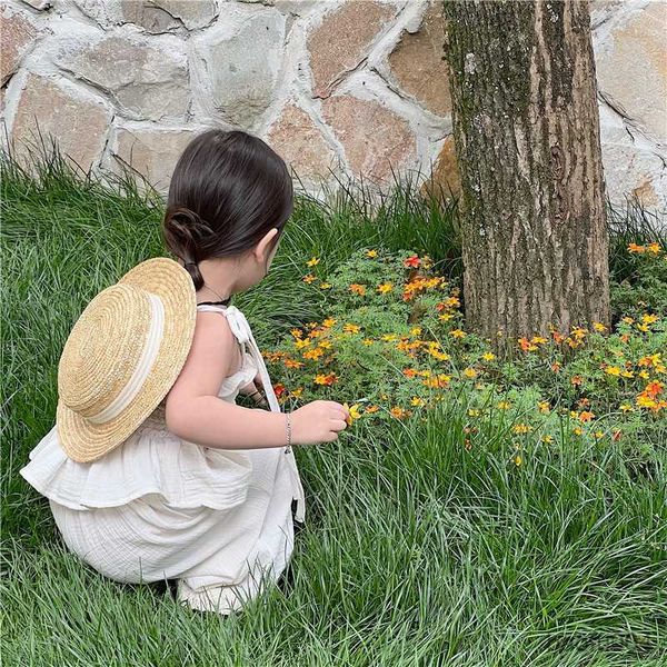 clothing sets children girls summer clothing sets kids girl organic cotton tie sling wide leg pants trousers r230823, White
clothing sets children girls summer clothing sets kids girl organic cotton tie sling wide leg pants trousers r230823, White