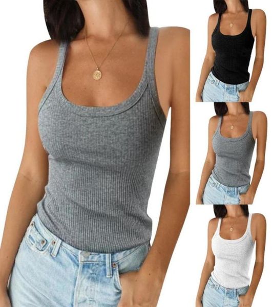 women summer casual soild color tank female daily round neck camisole waistcoat ladies sleeveless slim vest black tee d307325370, White
women summer casual soild color tank female daily round neck camisole waistcoat ladies sleeveless slim vest black tee d307325370, White