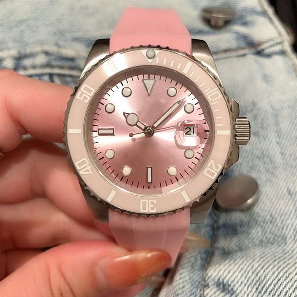 women watch automatic mechanical watches stainless steel case lady wristwatches 40mm rubber strap montre de luxe275h, Slivery;brown
women watch automatic mechanical watches stainless steel case lady wristwatches 40mm rubber strap montre de luxe275h, Slivery;brown