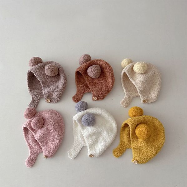 m624 ins autumn winter infant baby kids knitted hat cute bear ear soft children skull beanies caps boys girls earmuff warm hats, Yellow
m624 ins autumn winter infant baby kids knitted hat cute bear ear soft children skull beanies caps boys girls earmuff warm hats, Yellow