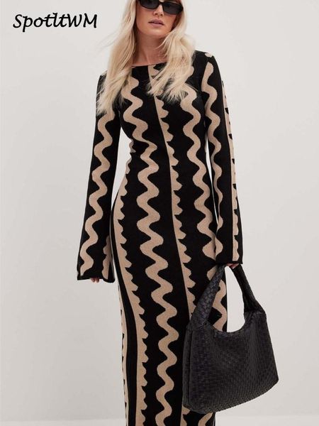 basic casual dresses striped knitted o neck long sleeve midi elegant women bodycon a line vestidos female fashion street maxi clothes 230822, Black;gray
basic casual dresses striped knitted o neck long sleeve midi elegant women bodycon a line vestidos female fashion street maxi clothes 230822, Black;gray