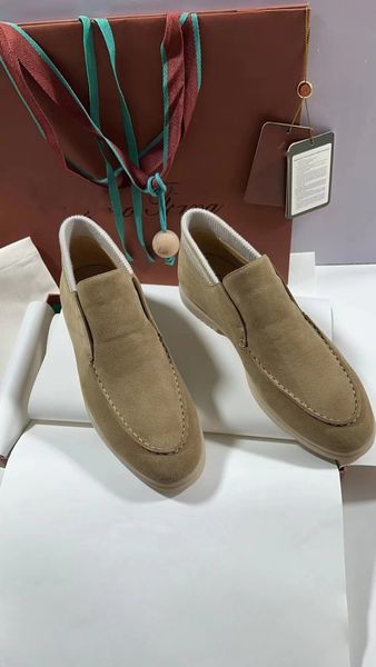 23s luxury designer loro open walk suede sneaker shoes winter women casual shoe fashion loafers for men's high walking flats dress genu, Black
23s luxury designer loro open walk suede sneaker shoes winter women casual shoe fashion loafers for men's high walking flats dress genu, Black