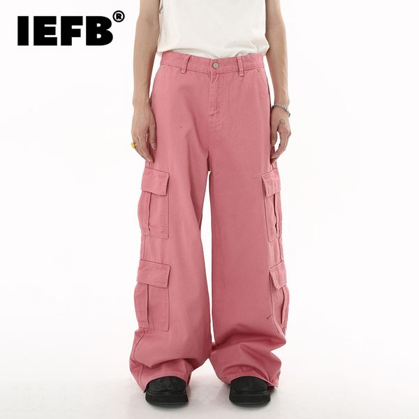men s jeans iefb trousers trend baggy denim cargo pants 2023 big pocket pink loose jean overalls fashion hip hop clothing 9c1748 230823, Blue
men s jeans iefb trousers trend baggy denim cargo pants 2023 big pocket pink loose jean overalls fashion hip hop clothing 9c1748 230823, Blue