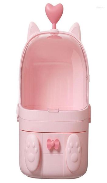 jewelry pouches cat shape plastic makeup storage box cosmetic organizer make up container desksundry case3972416, Pink;blue
jewelry pouches cat shape plastic makeup storage box cosmetic organizer make up container desksundry case3972416, Pink;blue