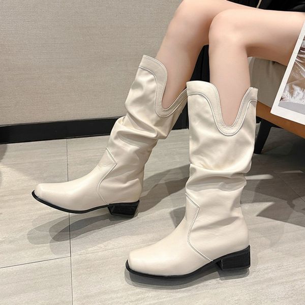boots winter women mid calf chelsea chunky pumps shoes designer heels square toe goth punk motorcycle botas 230823, Black
boots winter women mid calf chelsea chunky pumps shoes designer heels square toe goth punk motorcycle botas 230823, Black