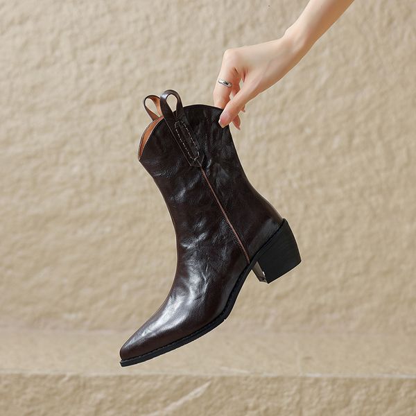 boots sheepskin retro western short thick heel pointed heightened knight large size womens 34 43 230823, Black
boots sheepskin retro western short thick heel pointed heightened knight large size womens 34 43 230823, Black