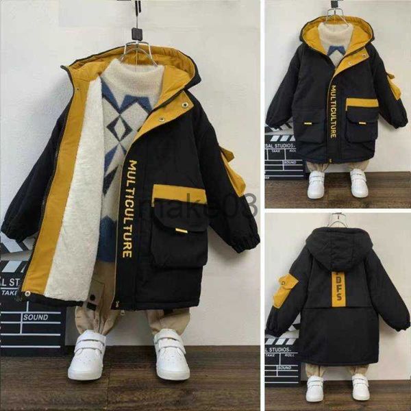 down coat boys coat jacket overcoat cotton 2023 new warm thicken velvet winter sports teenager school kids children's clothing j230823, Blue;gray
down coat boys coat jacket overcoat cotton 2023 new warm thicken velvet winter sports teenager school kids children's clothing j230823, Blue;gray