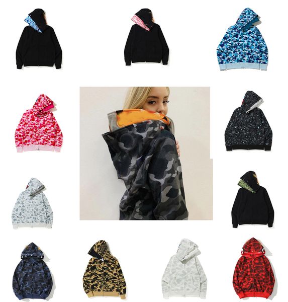 designer autumn bapesss men's double hoodie full zip up shark hoodie women's camo glow jacket hoodie sweatshirt men's women&#, Black
designer autumn bapesss men's double hoodie full zip up shark hoodie women's camo glow jacket hoodie sweatshirt men's women&#, Black