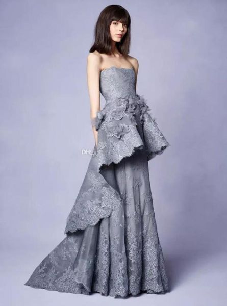 long grey lace evening dresses gown with 3d floral embellishments strapless neckline party dresses marchesa resort collection8330390, Black;red
long grey lace evening dresses gown with 3d floral embellishments strapless neckline party dresses marchesa resort collection8330390, Black;red