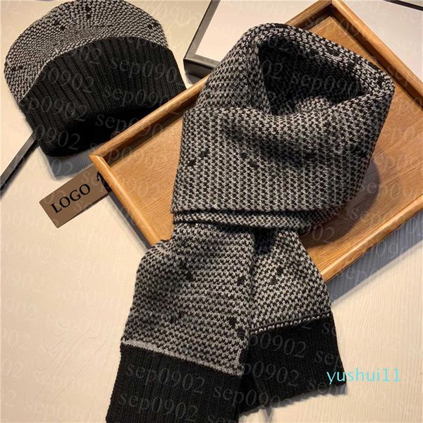 letter jacquard wool beanies designer scarf and hat set men women beanie winter knitted scarves202v
letter jacquard wool beanies designer scarf and hat set men women beanie winter knitted scarves202v