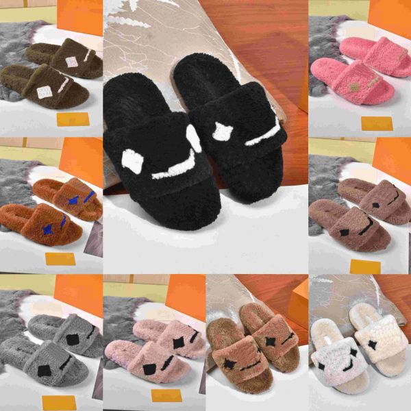 l designer furry fluffy slippers womens ladies luxury sandals fur slipper slides winter v comfortable plush feel full quality mode gobaff, Black
l designer furry fluffy slippers womens ladies luxury sandals fur slipper slides winter v comfortable plush feel full quality mode gobaff, Black