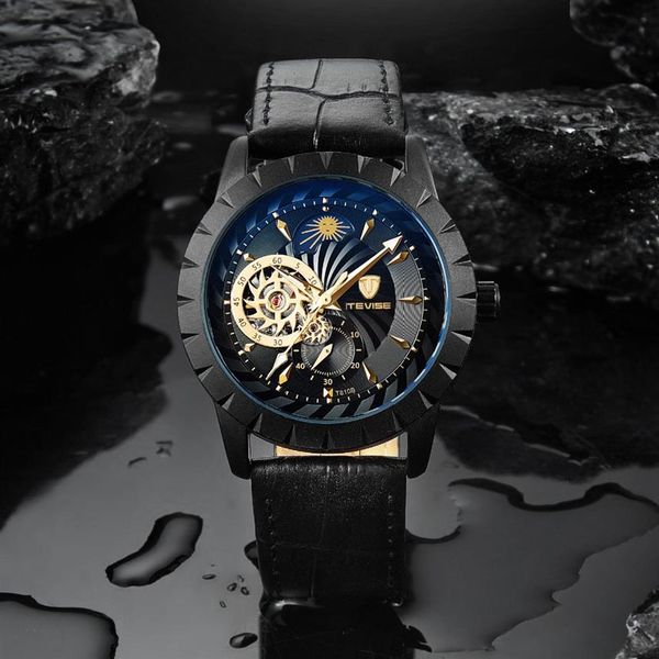 2019 tevise mens watches mechanical automatic self-wind watch black leather moon phase tourbillon business luminous wristwatches284x, Slivery;brown
2019 tevise mens watches mechanical automatic self-wind watch black leather moon phase tourbillon business luminous wristwatches284x, Slivery;brown
