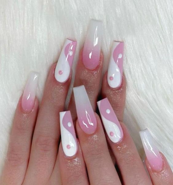 false nails 24pcsbox detachable taiji long coffin wearable ballerina fake full cover nail tips press on with glue1937823, Red;gold
false nails 24pcsbox detachable taiji long coffin wearable ballerina fake full cover nail tips press on with glue1937823, Red;gold