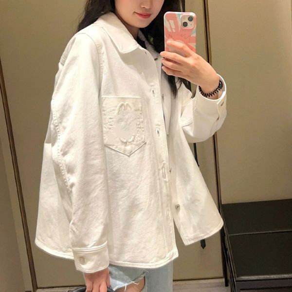 women's jackets designer pocket embossed lapel shirt single breasted denim couple jacket, Black;brown
women's jackets designer pocket embossed lapel shirt single breasted denim couple jacket, Black;brown