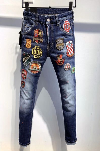 new arrival designer men d2 cool guy jeans embroidery pants fashion holes trousers italy size 4454 97052106708, Blue
new arrival designer men d2 cool guy jeans embroidery pants fashion holes trousers italy size 4454 97052106708, Blue