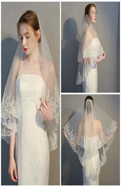 two layers wedding veils elbow length lace applique tulle net veil white bride wedding accessories veils6585144, Black
two layers wedding veils elbow length lace applique tulle net veil white bride wedding accessories veils6585144, Black