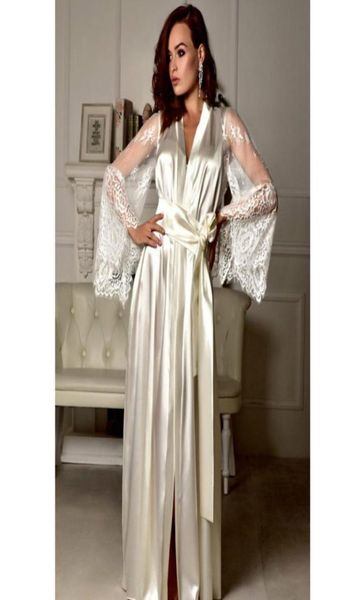 womens appealing pajamas coat lace long sleeve silk satin deep vneck waist belt sleepwear nightwear long coat4076743, Tan;black
womens appealing pajamas coat lace long sleeve silk satin deep vneck waist belt sleepwear nightwear long coat4076743, Tan;black