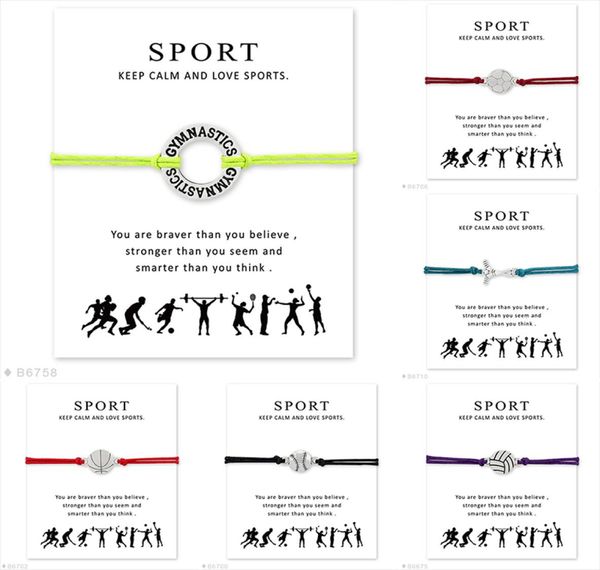 new sports wrap wish bracelet with gift card football hockey gymnastics volleyball baseball basketball charm bangle for women men 2647266, Golden;silver
new sports wrap wish bracelet with gift card football hockey gymnastics volleyball baseball basketball charm bangle for women men 2647266, Golden;silver