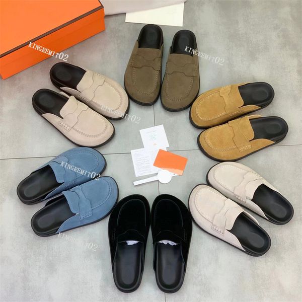 designer women slippers go mules slippers rubber flat sandals baotou thick bottom sandal boston clogs wrapped toe leather slipper summer bea, Black
designer women slippers go mules slippers rubber flat sandals baotou thick bottom sandal boston clogs wrapped toe leather slipper summer bea, Black
