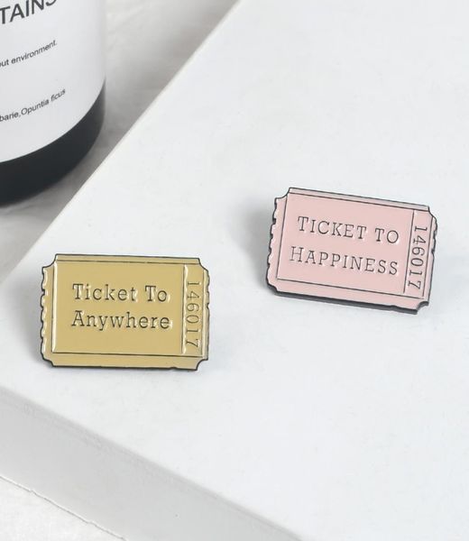 new tickets happiness anywhere pins vintage ticket brooches bag clothes lapel badges creative4728262, Gray
new tickets happiness anywhere pins vintage ticket brooches bag clothes lapel badges creative4728262, Gray